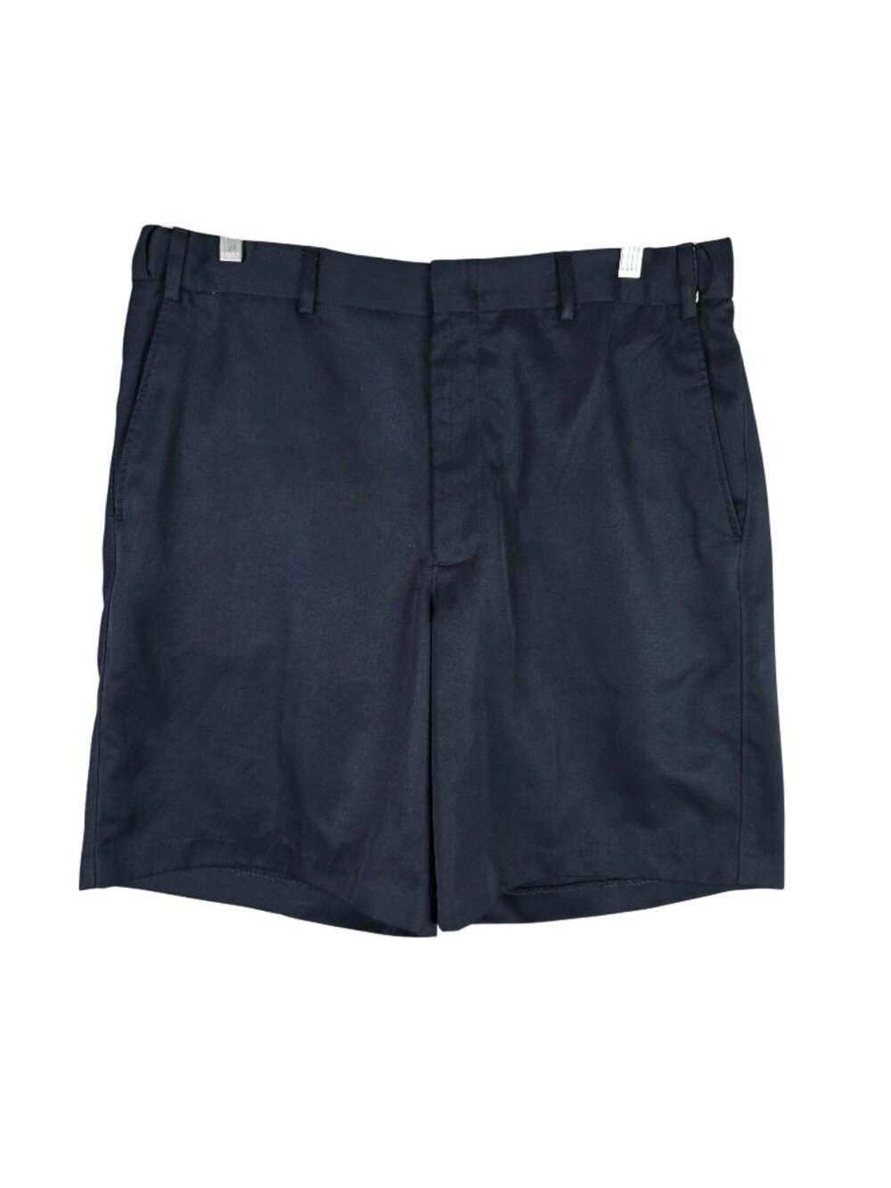 Mens Vintage Blair Adjust A Band Black Chino Shorts 9.5" Inseam Polyester 34